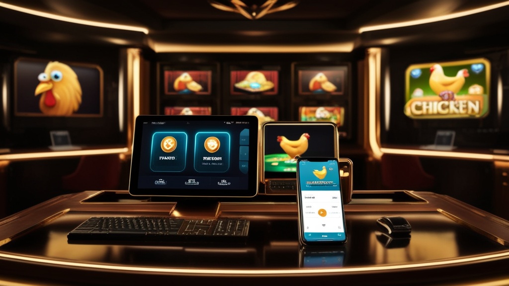 Mesa de casino com opções de pagamento e um telemóvel a mostrar depósitos e saques